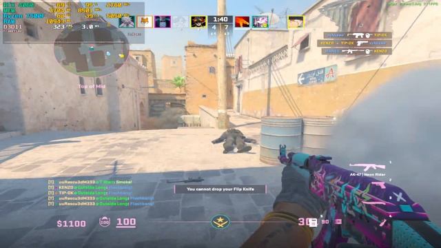 Counter-strike 2 : RTX 4060 8GB + Ryzen 7500F