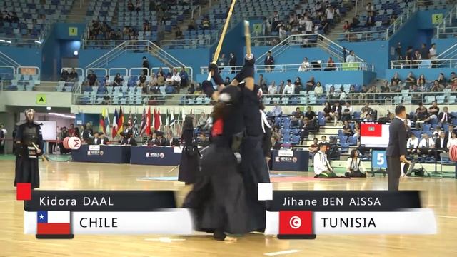 17th World Kendo Championships 2ch K.DAAL(CHI) vs J.BEN AISSA(TUN)
