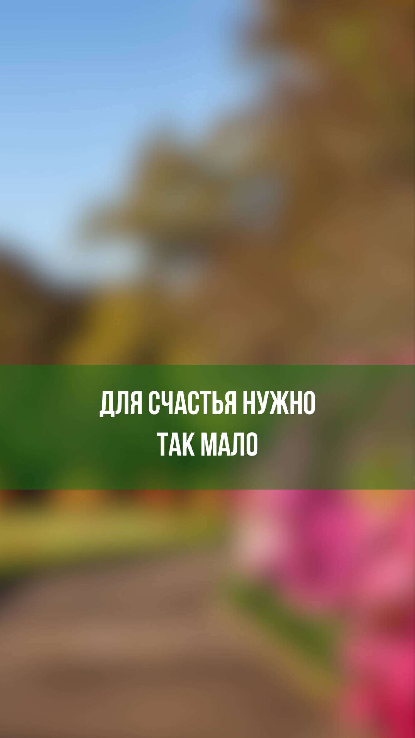 Для счастья нужно так мало...