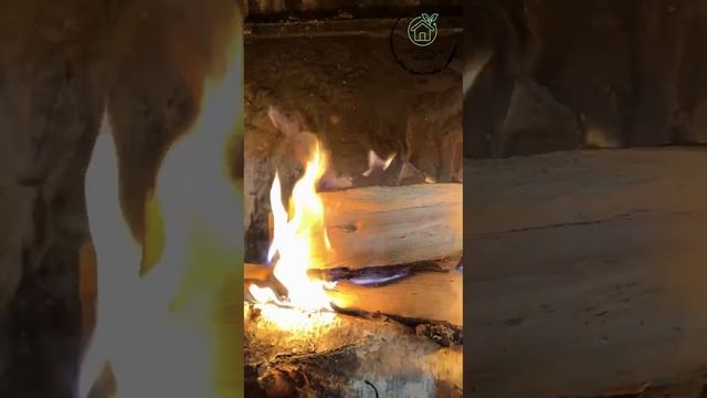 Тепло камина базы отдыха Велью