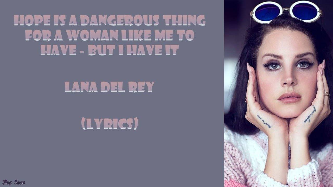 Lana Del Rey - Hope is a dangerous thing for a woman like me to have|Piano Live