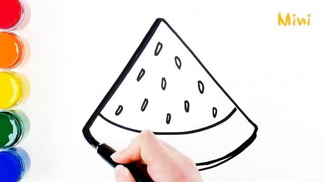 Fruit Coloring Pages | Learn Color | Learn English | Color for Toddlers | Mini Art Kids