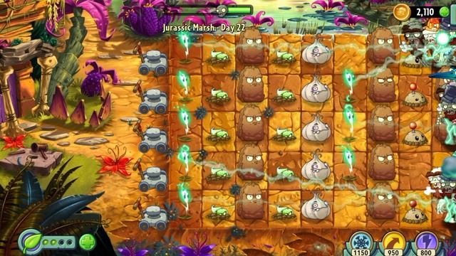 PVZ 2 прохождение 22 дня болото Южного периода