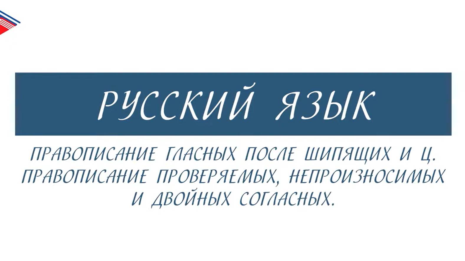 10 класс - Русский язык - Правописание гласных после шипящих. Правописание согласных