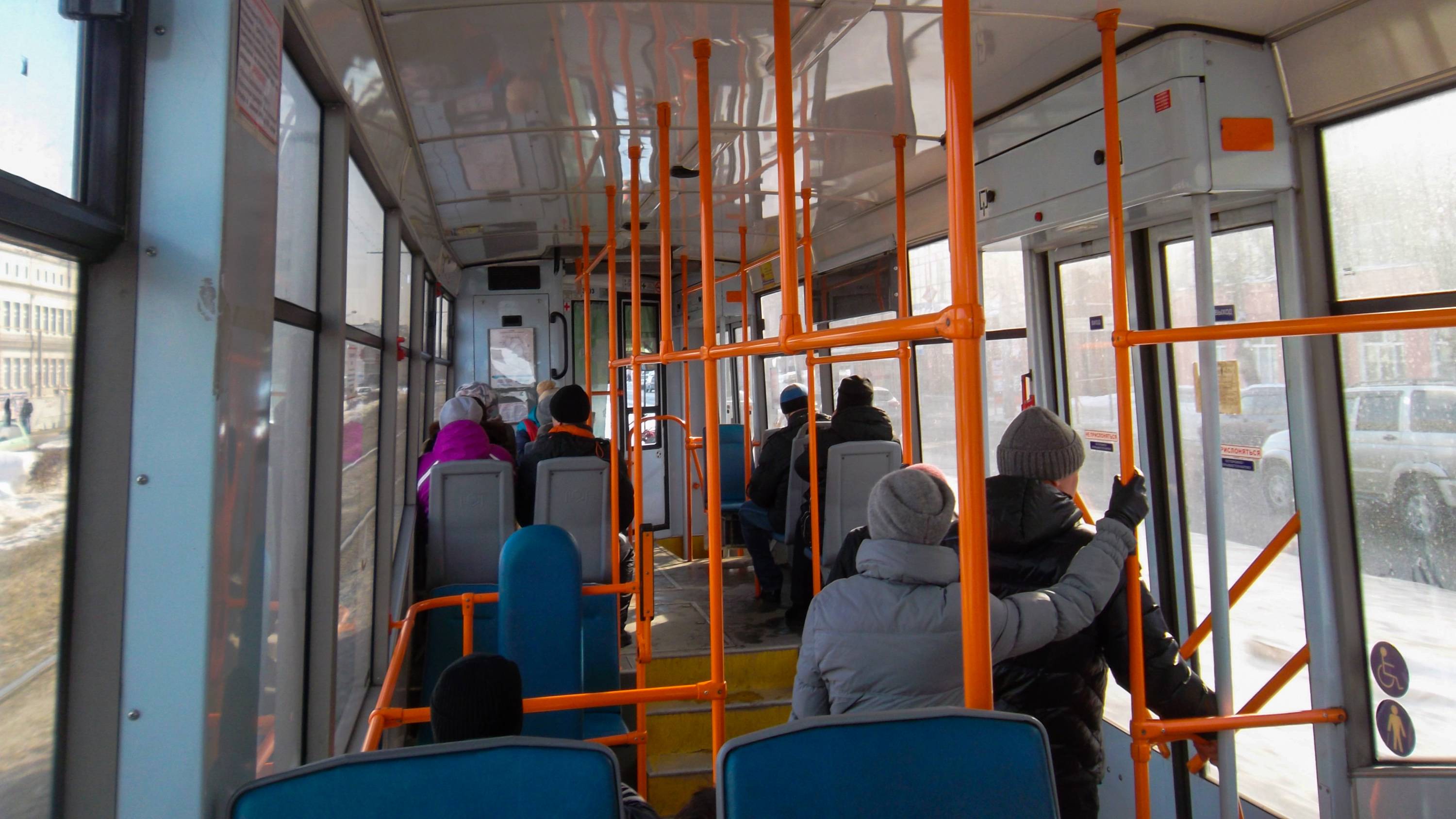 Трамвай БКМ 62103-3303. Покатушки по Барнаулу.