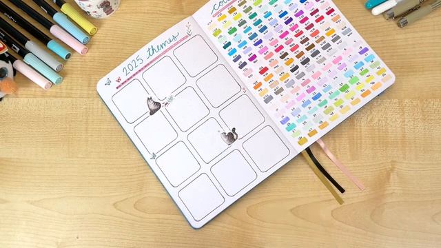 2025 bullet journal yearly setup ✨ simple, beginner friendly bujo layouts✨plan with me.mp4