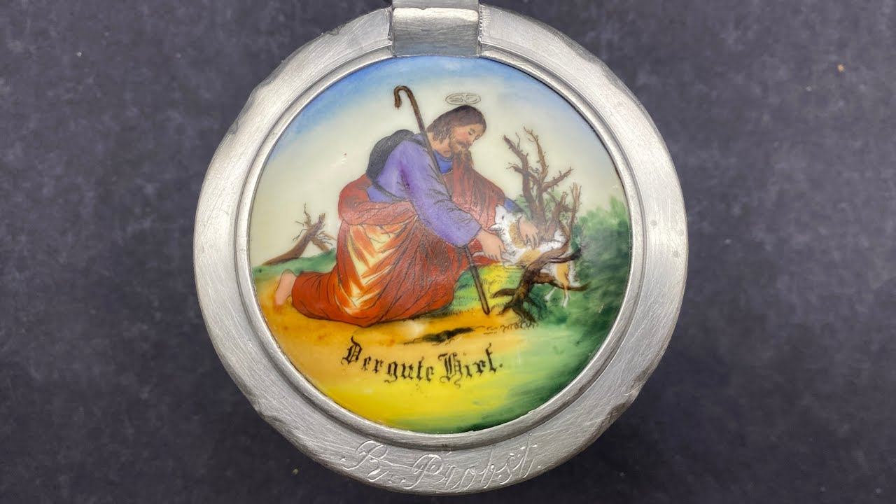 Антикварная  пивная кружка Германия. Фарфоровая крышка