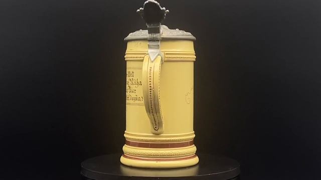Старинная пивная кружка Германия 1893 год. мануфактура Mettlach неопознана