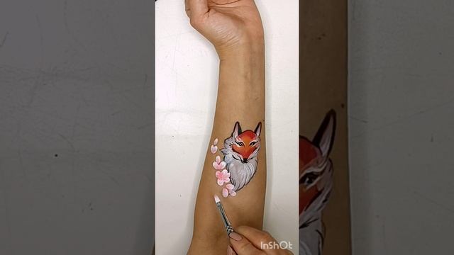 Аквагрим лисичка