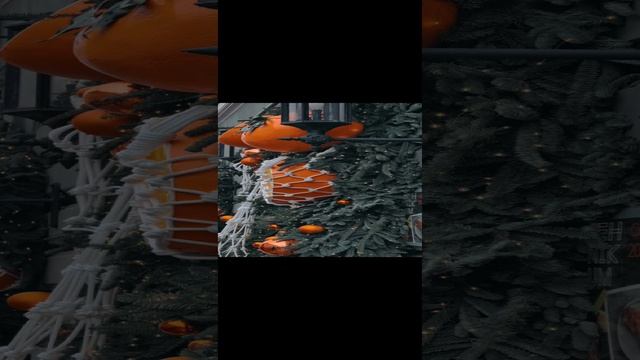 🍊Мандариновое настроение на Большой Дмитровке! #москва #новый2025 #новыйгод #москва2024