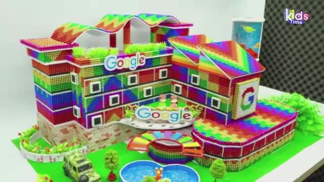 Магнитные шарики - Как построить креативный офис Google в Roblox Mini Villa  из магнитных шариков