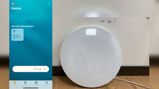 Smart ceiling light homekit works with apple homekit, alexa and google home