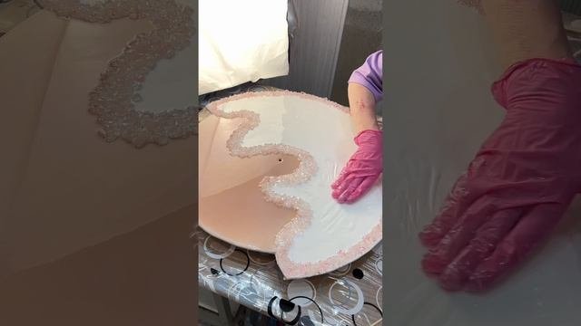 Как вам промежуточный результат? #часы #эпоксиднаясмола #именнойподарок