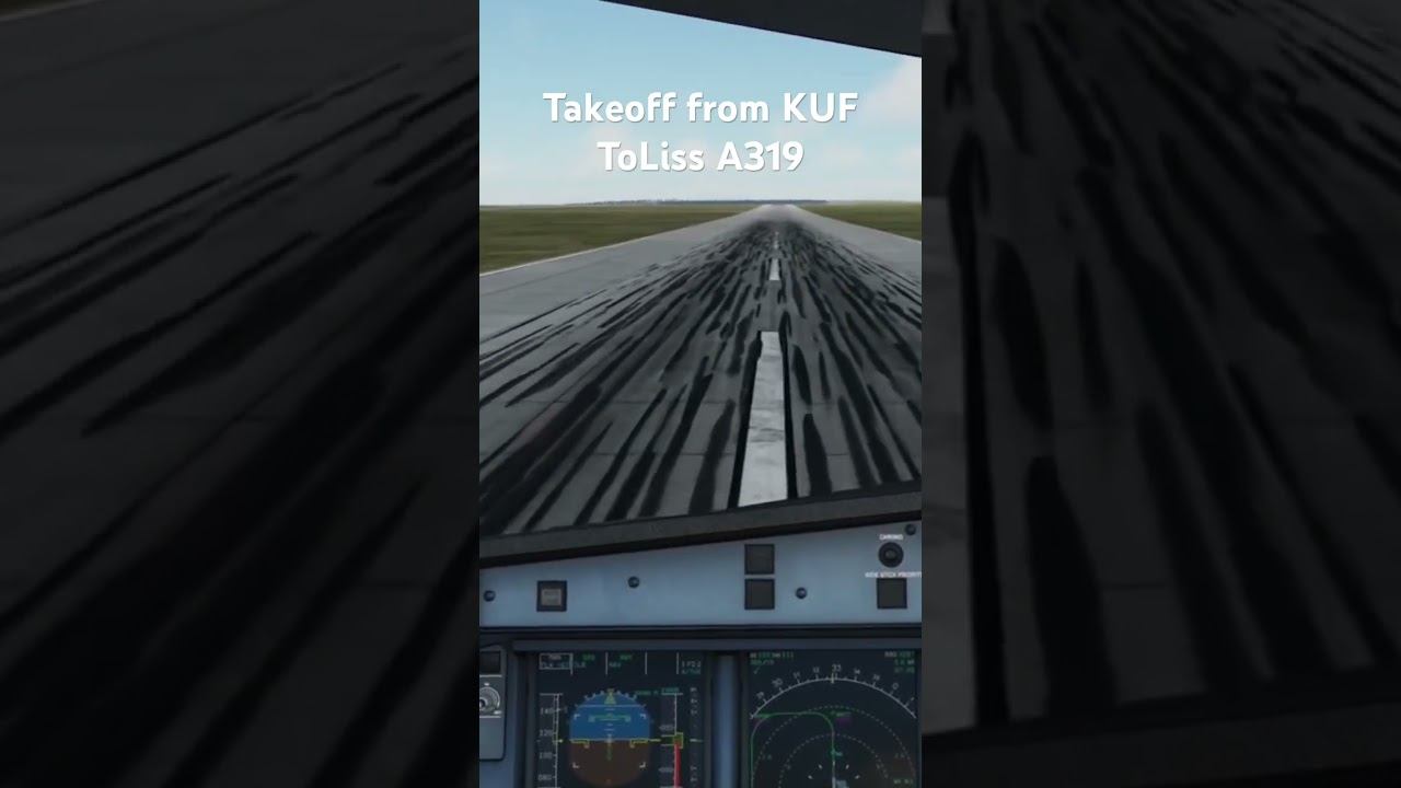 X-Plane 12 | ToLiss A319 | Takeoff from KUF (UWWW) #xplane12 #shorts