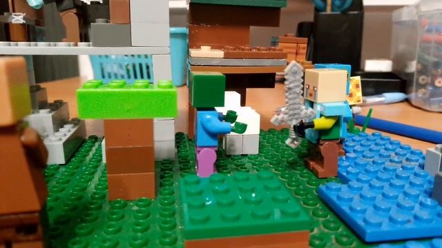 lego minecraft стивок и scp-ка выживают