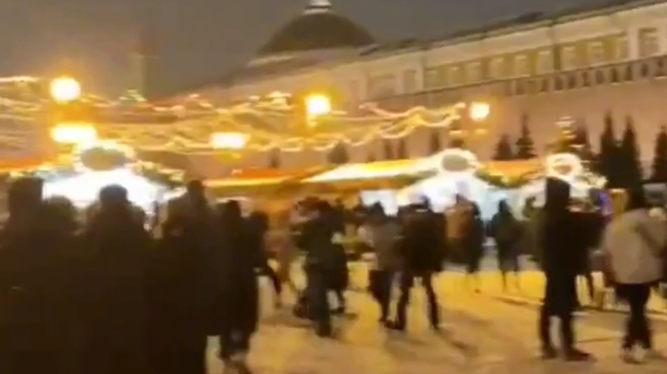 Зимний вечер. Красная площадь