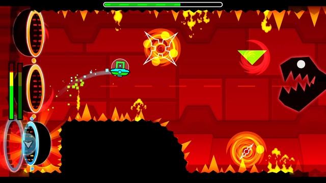 Geometry Dash DeadLocked 100% (OFFICIAL ROBTOP DEMON) All Secret Coin GG