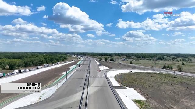 Открытие первого участка третьего пускового моста через Волгу