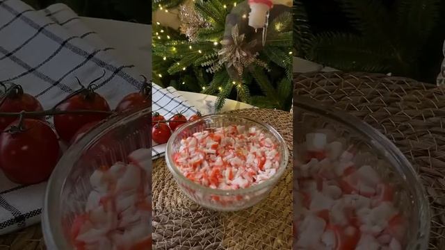 Крабовый салат с сыром. 🥗 без кукурузы