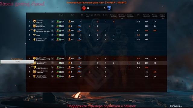 Warface●Ламповый стрим●Апаем рм●=)