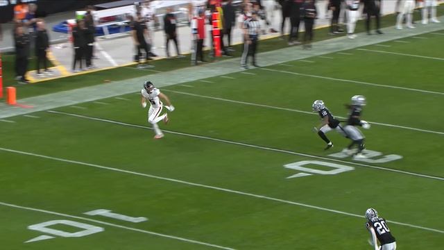 Drake London burns Raiders' defender on 30-yard TD strike