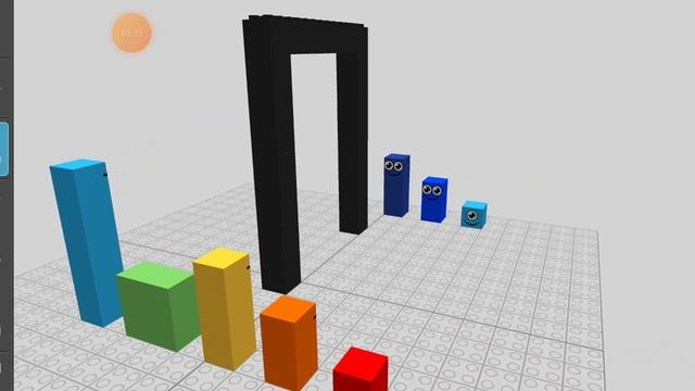 number blocks draw bricks S1 E29 все минусовые числа