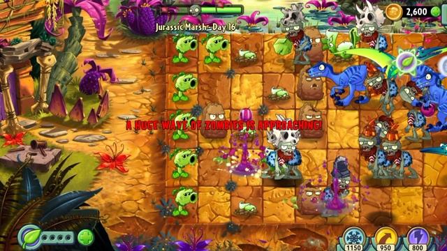 PVZ 2  прохождение 16 дня болото Южного периода