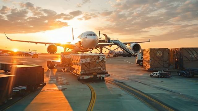 vecteezy_an-airplane-is-parked-on-the-tarmac-with-cargo-being-loaded_52350542