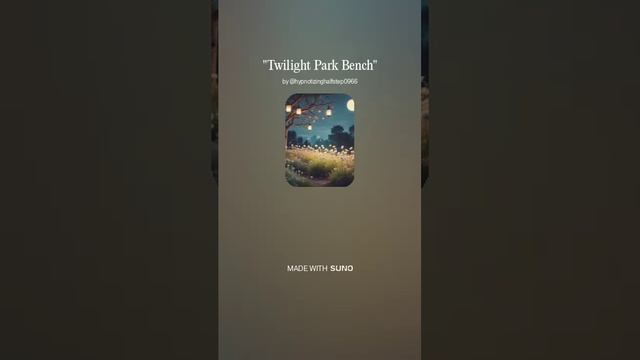 Lo-fi. Twilight Park Bench