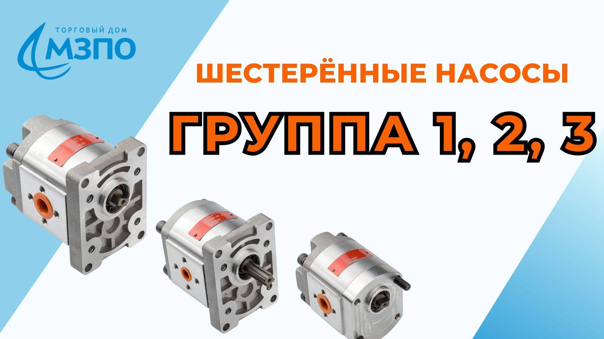 Шестеренные насосы Еврогруппы ( 1, 2, 3 группа) от производителя ТД МЗПО.