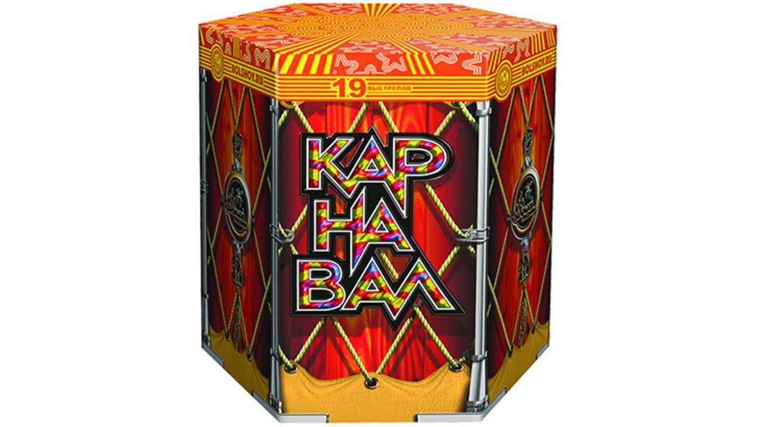Фейерверк JF C25-100/01 Карнавал 100 залпов, калибр 1"