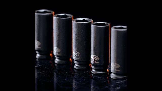 Набор ударных головок глубоких 8-22 мм, 3/8", 12 штук на линейке, Licota ASA-32001