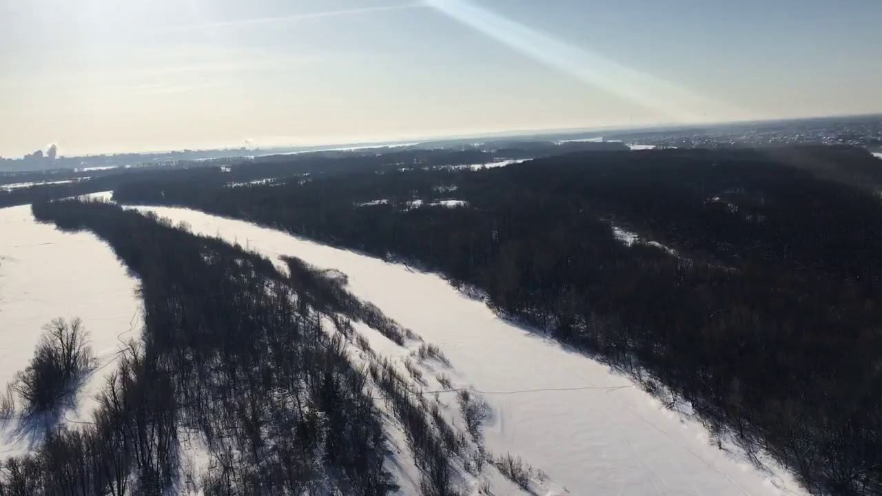 Первый (тестовый) полет на воздушном шаре над Волгой
