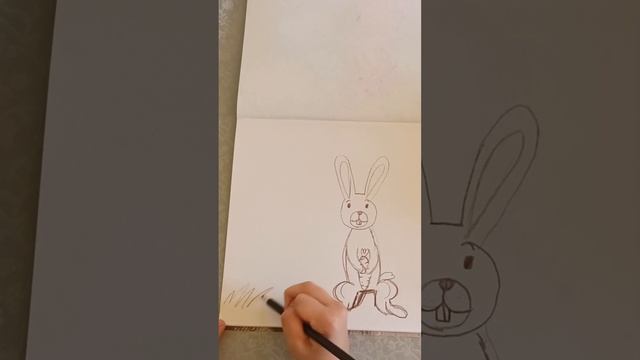 Рисуем зайчика 🐰