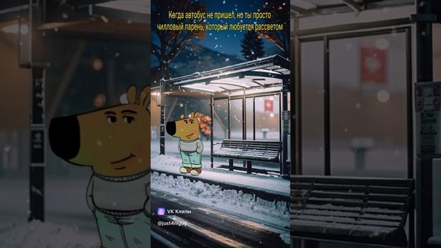 Чиллгай на остановке