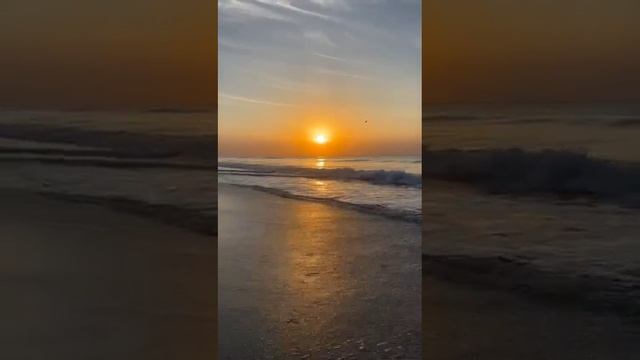 Прекрасный дакат на береге Аравийского моря в Омане