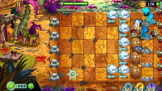 PVZ 2 прохождение 19 болото Южного периода