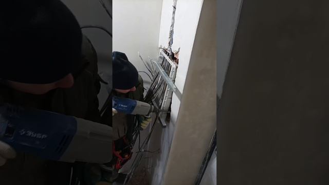 Подготовка нишу под электро щит