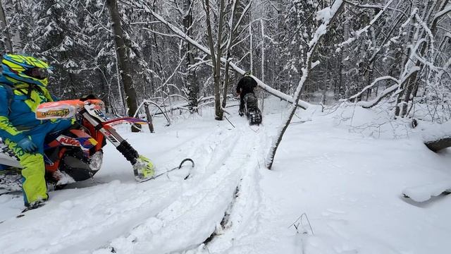 ENDURO URAL  Эндуро Урал - Эндуро на сноубайке SMF 127 Fly (часть 1) Пробный выезд на г. Шунут.