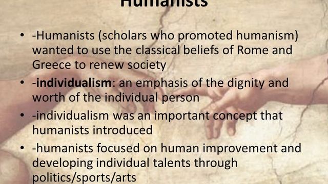Humanism and the Renaissance