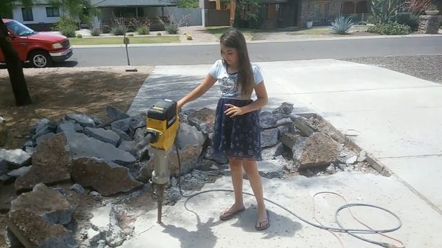 A l y c e a on the jackhammer my big strong girl