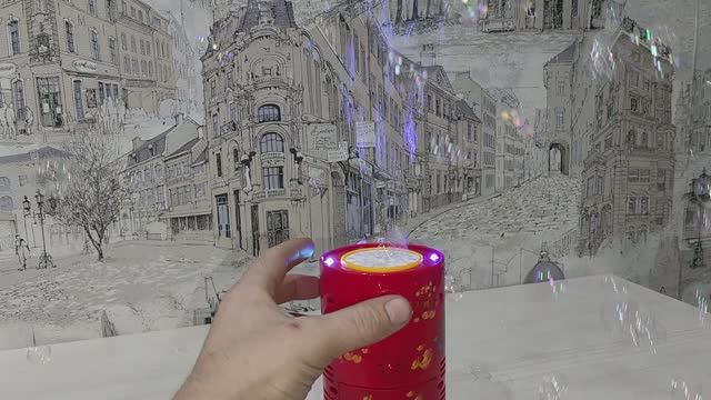 Мыльный фейерверк / фонтан. Безопасный праздник.
