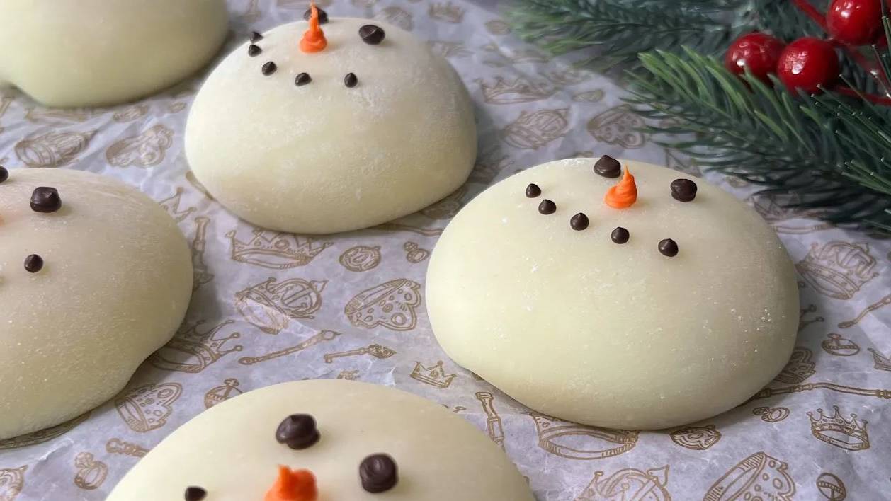 НОВОГОДНИЕ МОТИ  ЗА 30 МИНУТ!! ☃️ Christmas Mochi recipe