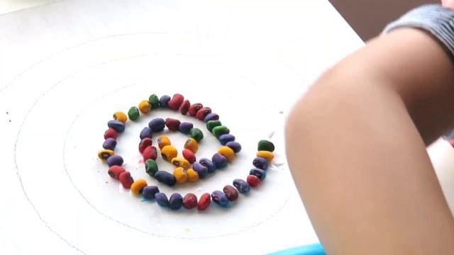 MONTESSORI AT HOME: Fine Motor Skills Activity | Colored Bean Creations