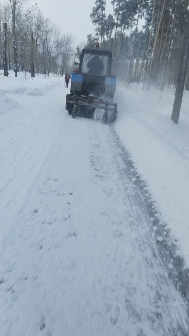 Зимой на веле на работу