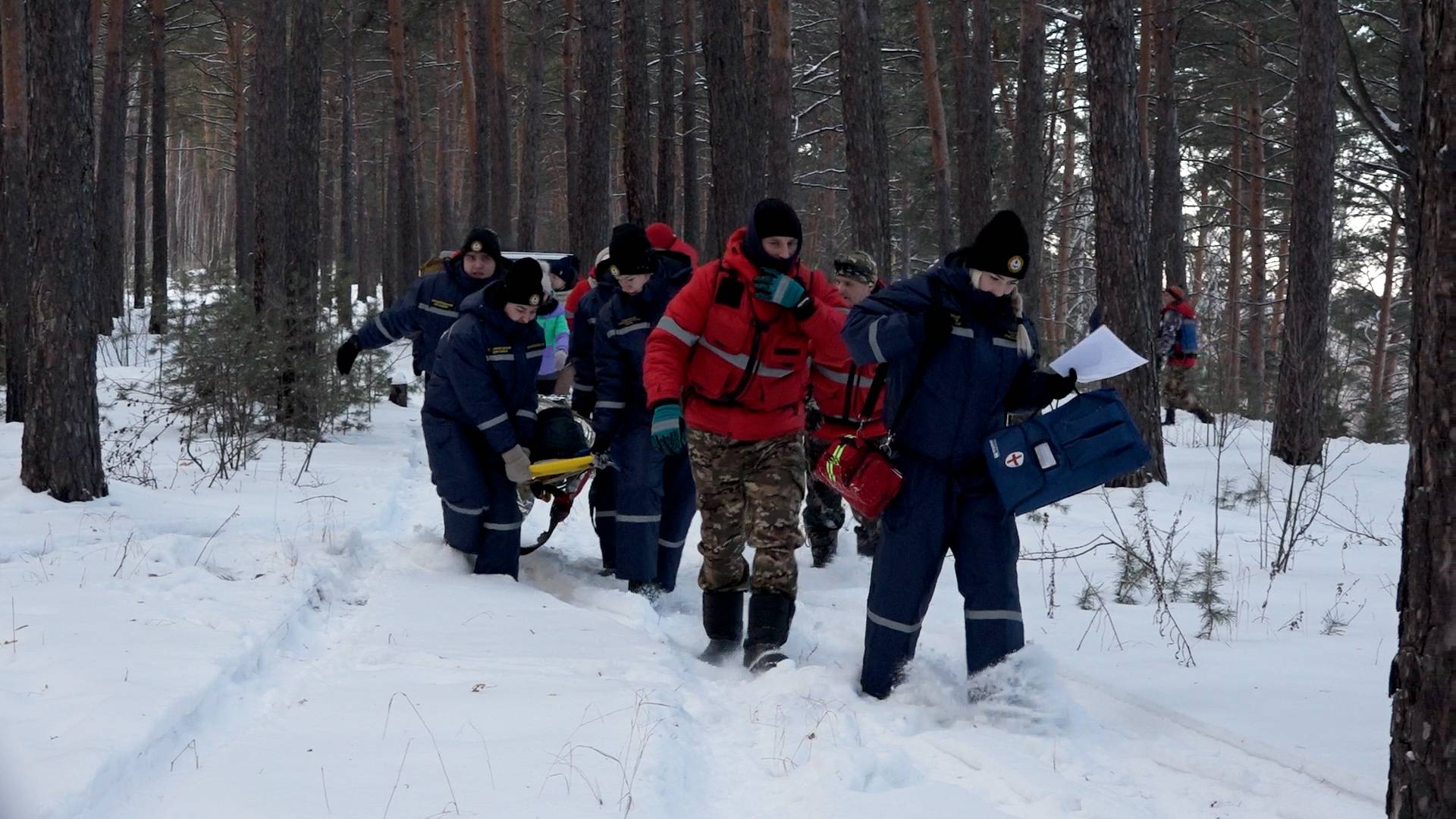 Омские студенты-спасатели провели учения по поиску пропавших