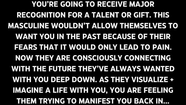 They tried not to want you because they thought they couldn't have you. [Divine Feminine Reading]