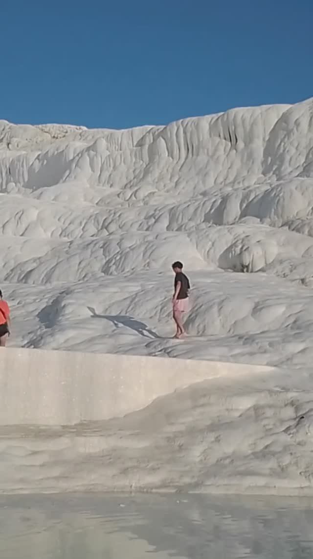 Pamukkale, Памуккале, Турция, кальциевые горы, минеральные источники