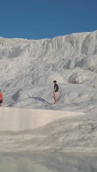 Pamukkale, Памуккале, Турция, кальциевые горы, минеральные источники