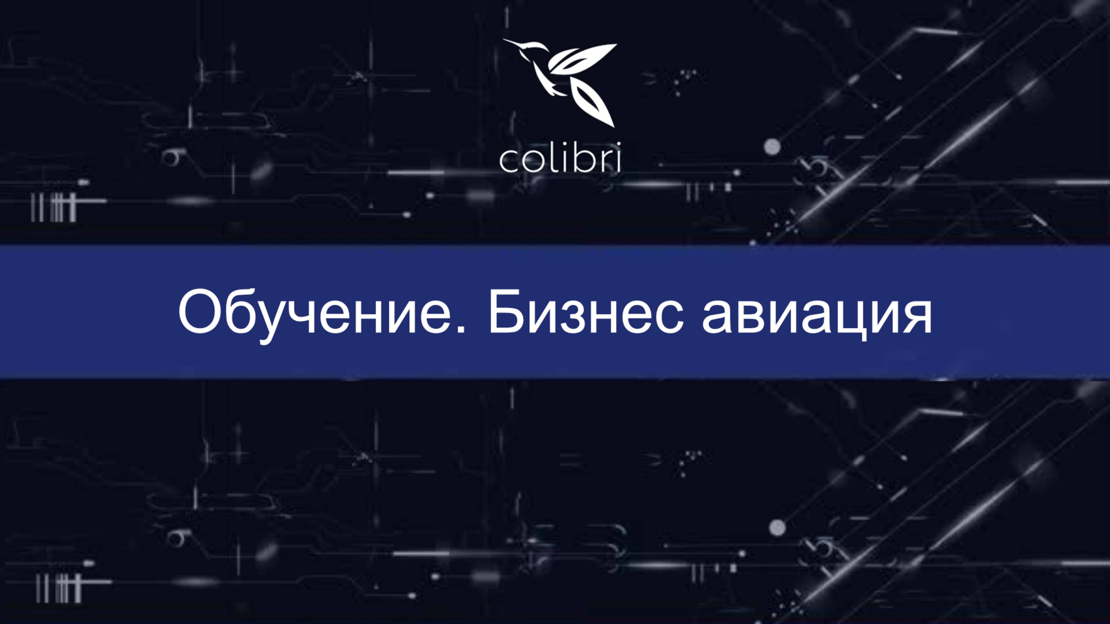 Обучение в Colibri. Бизнес авиация